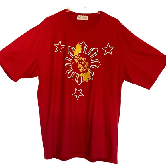 Pride of the Philippines. XL Red Short Sleeve T-Shirt. NWOT - Picture 1 of 5